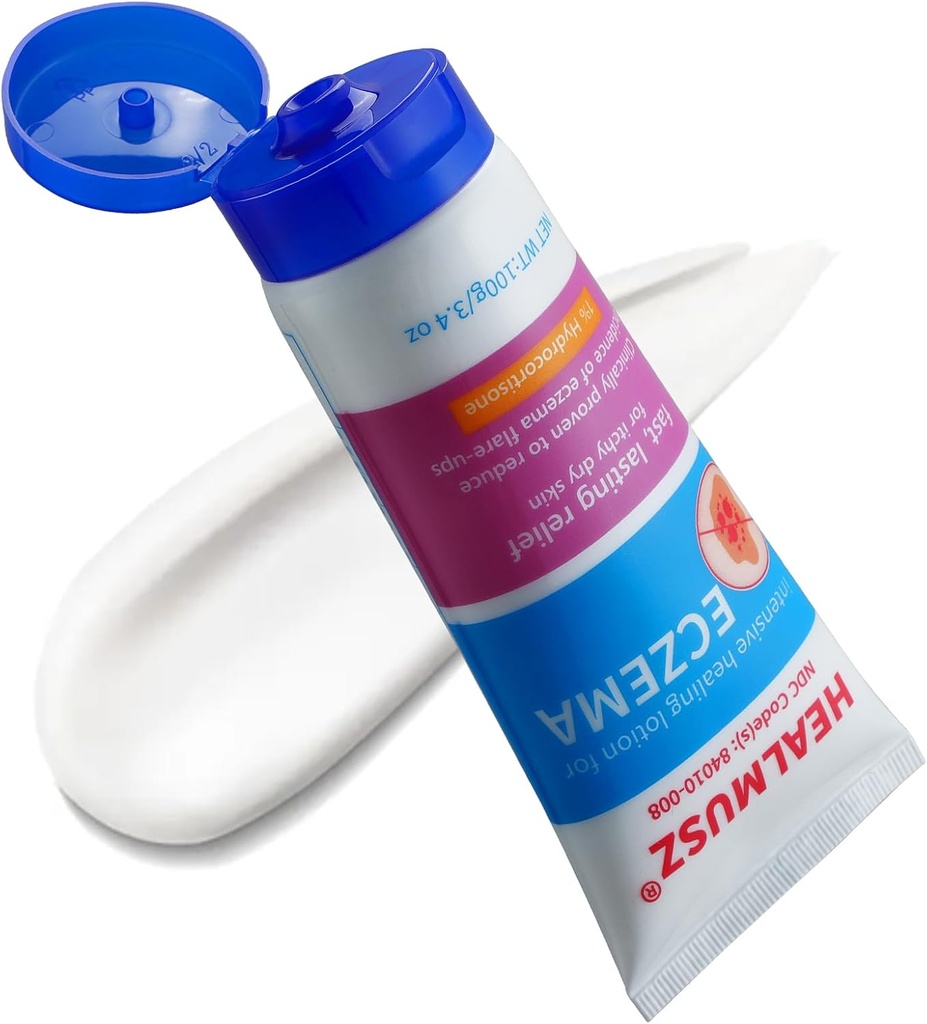 1% Hydrocortisone와 0.5% Nifedipine 3.40 Ounce Eczema 치료를 가진 HEALMUSZ Eczema 처리 크림. 업그레이드, 독점 판매