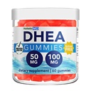 여성을 위한 dhea 100mg 50mg dhea 보충교재 | 남성을 위한 dhea 보충교재 | 임상적으로 장식된 높은 흡수 | 설탕 자유로운 Vegan 딸기 Gummies 60 일 공급
