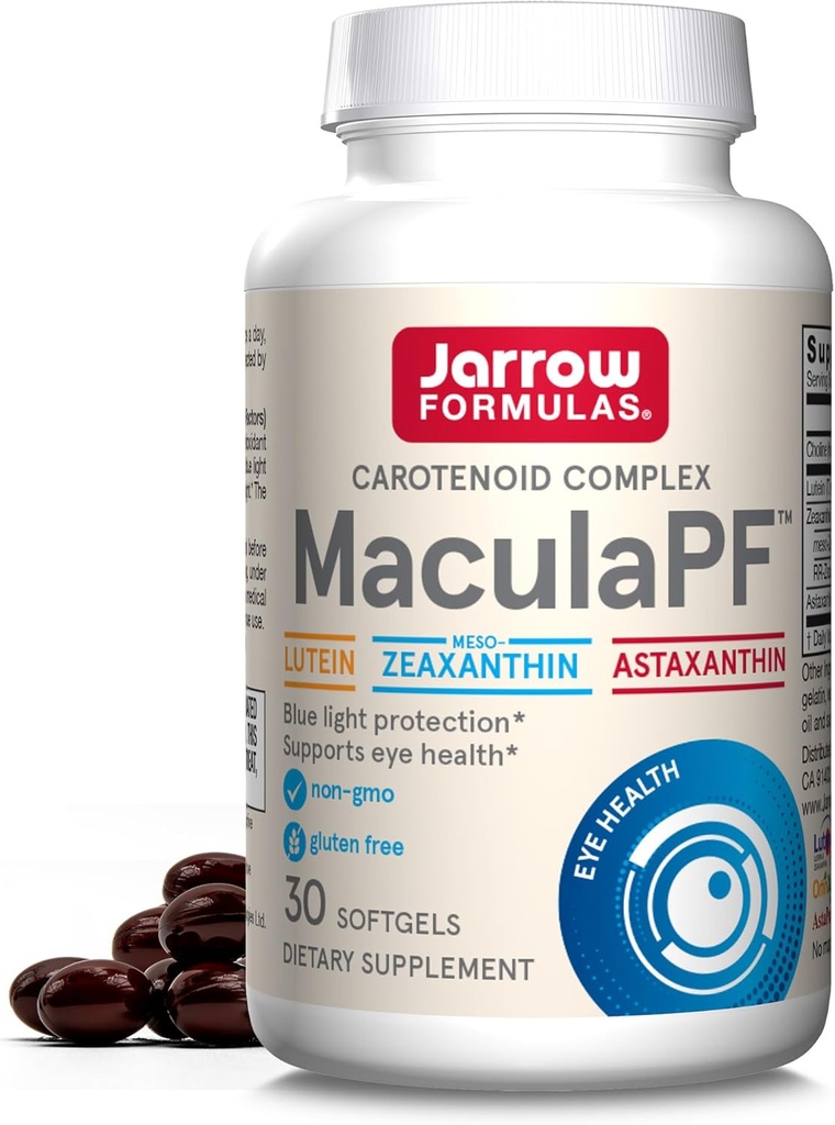 Jarrow Formulas MaculaPF Carotenoid Complex, 다이어트 보충, 지원 눈 건강, 30 Softgels, 최대 30 일 공급