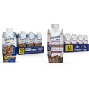 Glucerna Protein Smart Nutritional Shake & 단백질 30g, 설탕 1g, 고단백 Shake, 우유 초콜릿, 11 Fl Oz (12 포장), 액체, 할랄