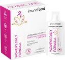 코질 Liposomal 여자의 매일 비타민 액체 주머니 공식, Vegan Omega-3 액체 Multivitamin 보충교재, Biotin, 비타민 A, B, C, D, E, Riboflavin, 베리 - 비 GMO - 30 주머니