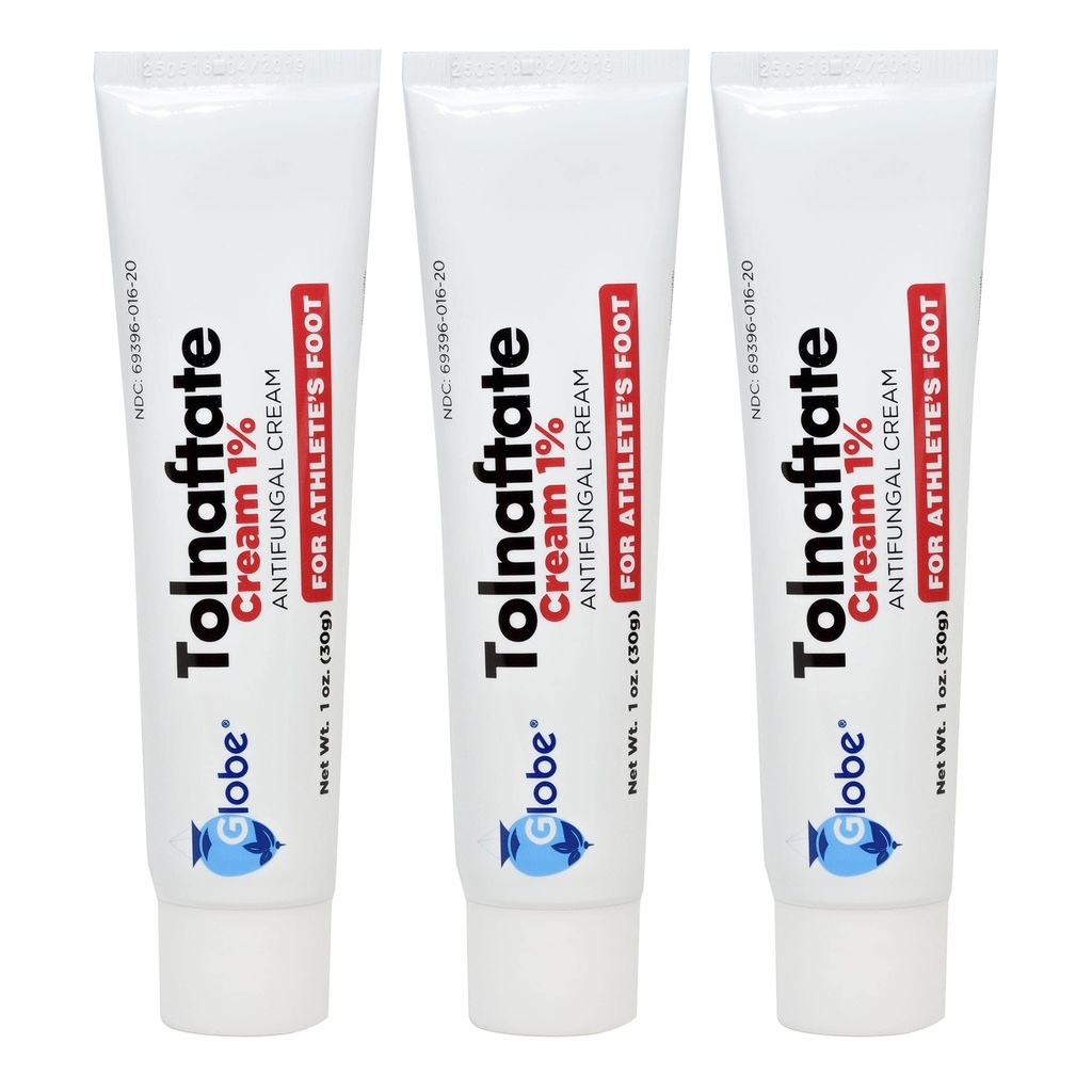 지구 Tolnaftate 1%, 1개의 Oz 항진균성 처리, 대부분의 Athlete의 발 및 Ringworm (3 팩)에 임상적으로 효과적인
