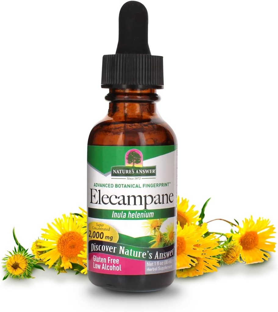 자연의 답 Elecampane 뿌리 유기 알코올, 1-Fluid Ounce