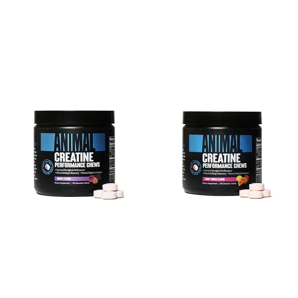 동물성 Creatine Chews 정제 - 아스트라긴과 함께 향상된 Creatine Monohydrate 흡수 및 Creatine Chews 정제 - 향상된 Creatine Monohydrate
