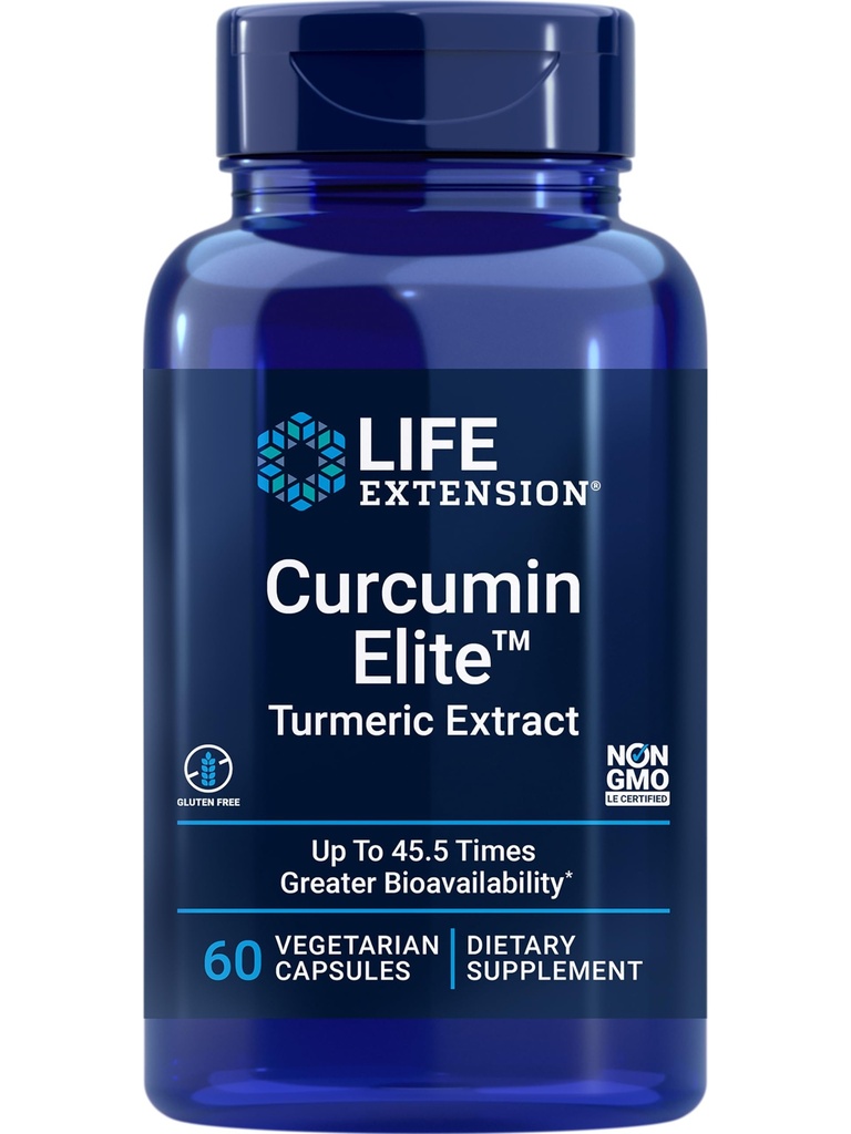 수명 연장 Curcumin 엘리트 심황 추출물, 60 조사