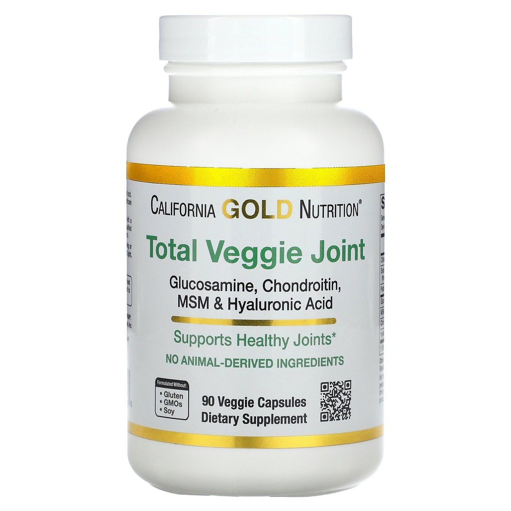 캘리포니아 골드 영양 채식 Glucosamine, Chondroitin, Hyaluronic 산, MSM, 총 Veggie 합동 & 뼈 지원 공식, 비 GMO, 아니 Soy, 글루텐 무료, 90 Veggie 캡슐