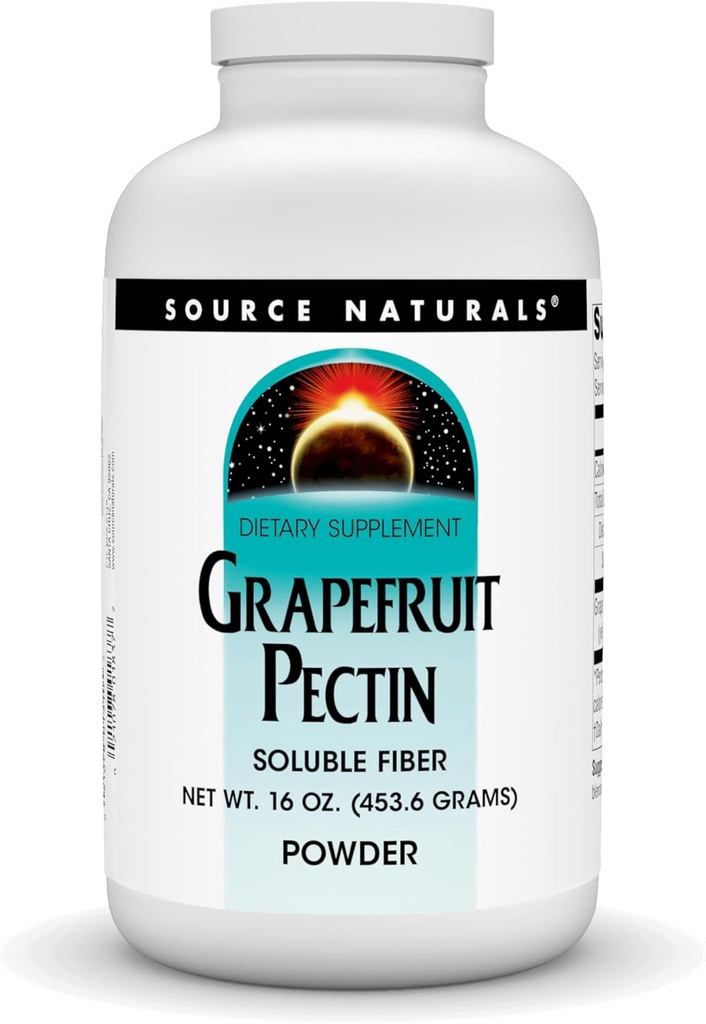 Source Naturals Grapefruit Pectin, 수용성 섬유 - 규정식 보충교재 - 16 oz 분말
