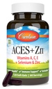 Carlson - ACES + Zn, 비타민 A, C, E + 셀렌 & 아연, 세포 건강 & 면역 지원, 산화 방지제, 120 Softgels