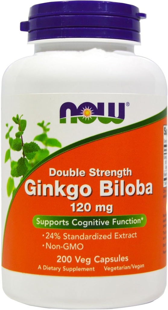 은행나무 Biloba 120mg 200 VegiCaps (2의 포장)