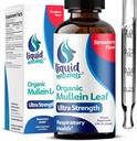Lungs, 2 Fl. Oz, Lungs Strawberry 풍미, Mullien Lung Detox 및 Cleanse, 건강한 호흡을 위한 Mullen Tincture 지원을위한 Mullein 잎 추출물
