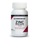 Kirkman - 아연 Picolinate 25 mg - Hypoallergenic - 150 채식 캡슐 - 글루텐 무료 - Casein 무료 - 광물