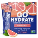GoHydrate 낮은 나트륨 Electrolytes 분말 패킷 설탕 무료 - 즉시 Hydration 매일 음료 혼합 - Zero Sugar Water flavor Packet은 비타민 D - (Grapefruit, 30 팩)로 싱글
