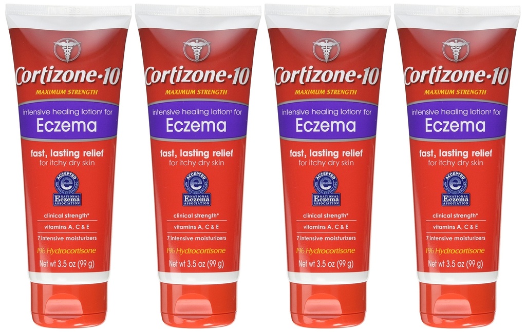 Cortizone 10 집중 치료 Eczema 로션 3.5 Oz (4 팩)