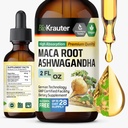 BIO KRAUTER Maca Root and Ashwagandha for Mood & Overall Support, 2 Fl.Oz