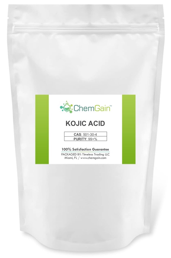 Kojic 산성 분말 - 250 g (8.8 oz) 대량 팩 - 매우 순수한 CAS 501-30-4