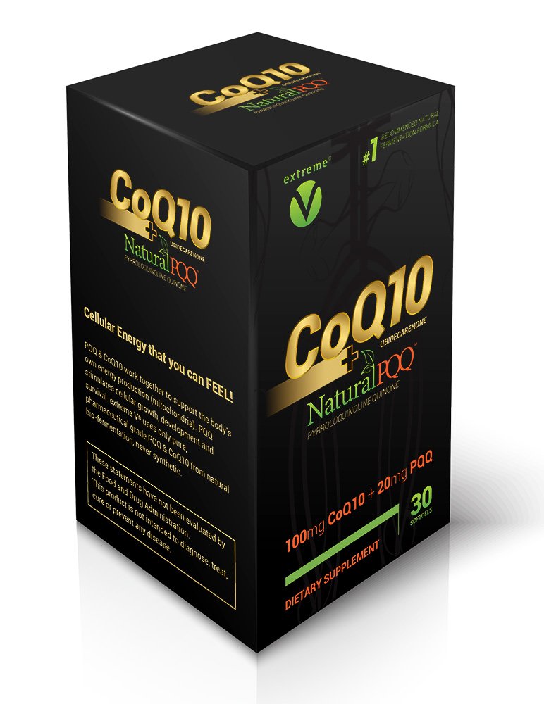 CoQ10 QQ - 자연 PQQ10 - 채식 Softgels