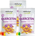 Bromelain Gummies와 Quercetin - 비타민 C + 아연 + 비타민 D3 - 어린이와 성인을위한 Quercetin 500mg Gummies (3 팩)