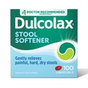 Dulcolax 발판 연화제 Laxative 액체 젤 캡슐, 단단한, 건조한 발판, Docusate 나트륨 100 mg, 100 조사를 위한 Gentle 변비 기복