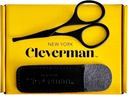 Cleverman Premium Facial Hair Scissors –Professional Nose Hair Scissors, Curved Safety Blades and Rounded Tips for Eyebrow, Mustache, Beard, Ear Hair Trimming. 남성용 스테인레스 스틸 Grooming 도구