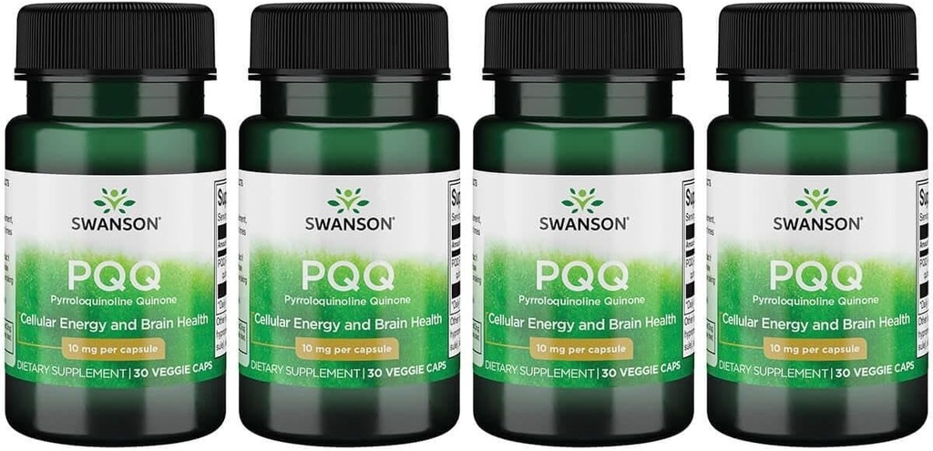 Swanson Pqq Pyrroloquinoline Quinone 10 mg 30 Vegan 모자 (4 팩)