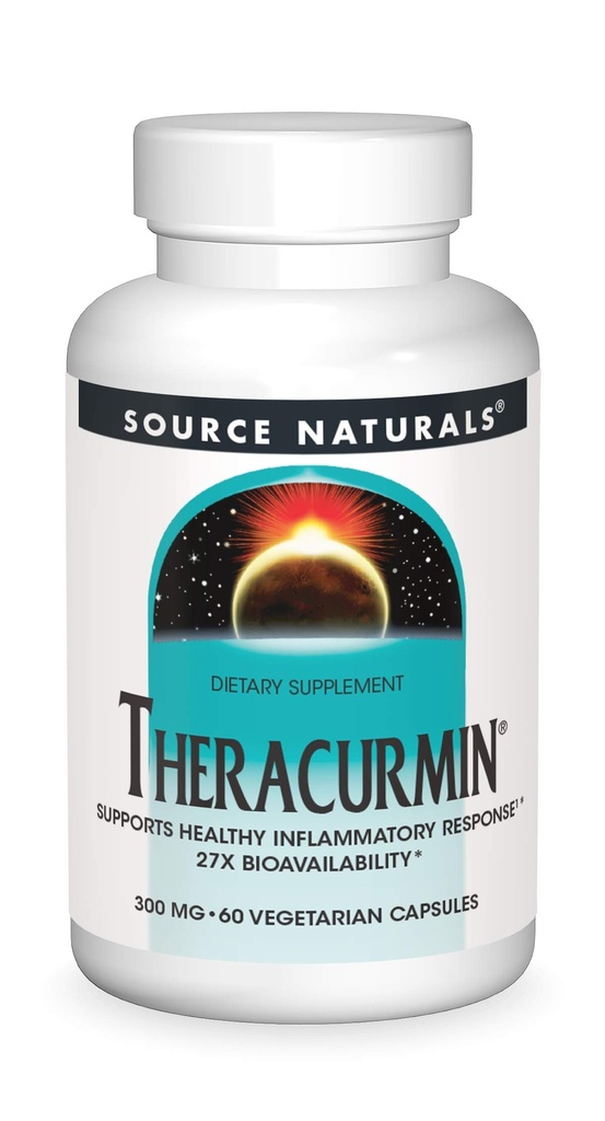 Source Naturals Theracurmin, 건강한 염증 응답 *, 300 mg - 60 채식 캡슐 지원
