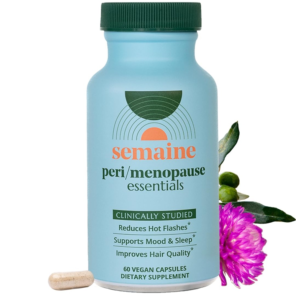 Semaine Peri/Menopause Essentials, 30 Ct. - 가득 차있는 머리, 더 뜨거운 섬광, 호르몬 균형, 더 나은 수면 & 더 많은 것 - 임상적으로 훈련되는, non-Hormonal 공식