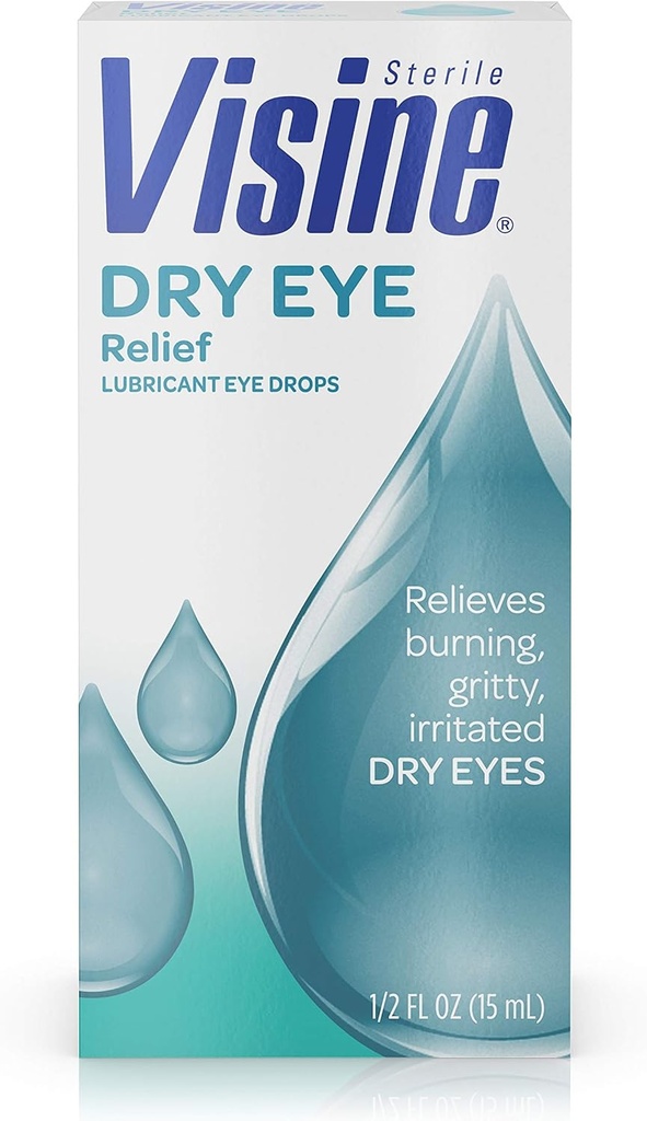 비스듬한 건조한 눈 기복 Lubricant 눈 하락 폴리에틸렌 글리콜 400를 가진 Moisturize와 Soothe Irritated, Gritty 및 건조한 눈, 진짜 눈물 같이 일하기 위하여 디자인해, 0.5 fl. oz