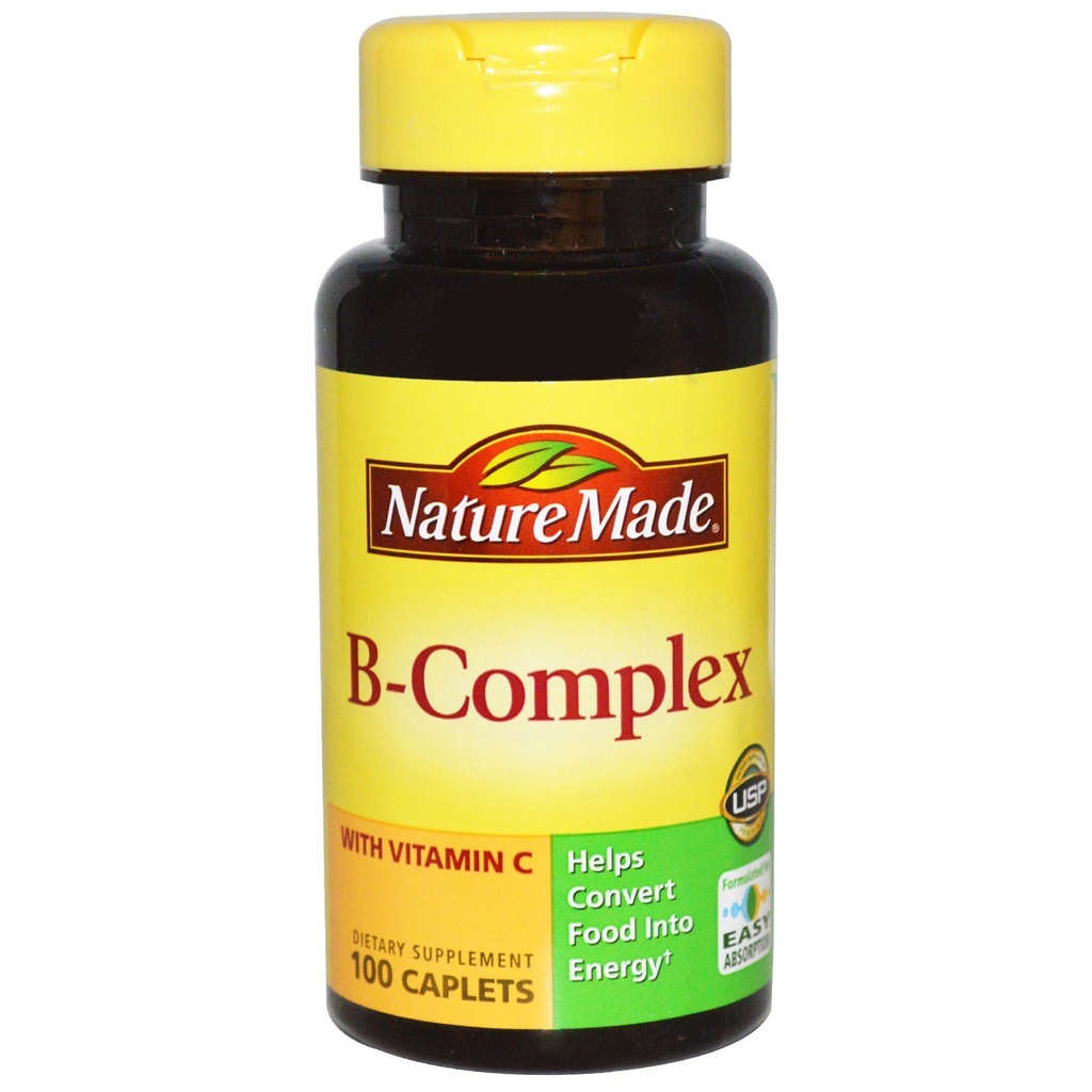 Nature Made B-Complex with Vitamin C Caplets, 100 개 (포장 3)