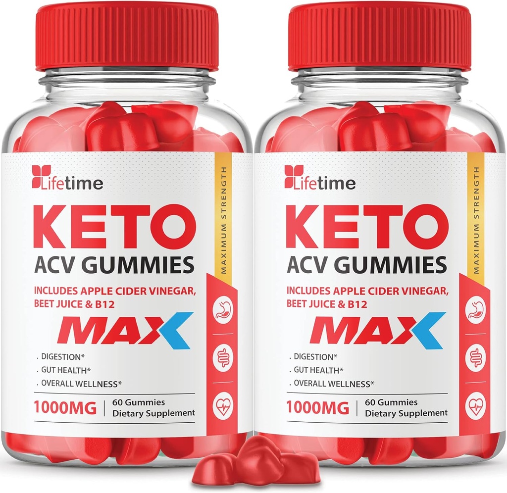 (2 팩) 일생 Keto 최대 Gummies - 공식적인 공식, 채식주의자, 비 GMO - 일생 Keto 플러스 acc Gummies, 일생 Gummies, 비타민 B12의 사탕 뿌리, 석류 (60 Gummies)