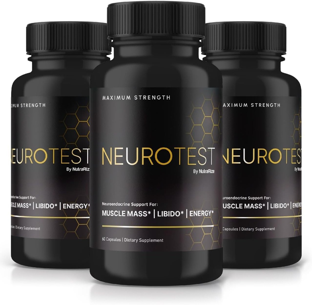 (3 팩) NeuroTest 캡슐 - NeuroTest 규정식 보충교재 남자를 위한 NeuroTest 규정식 보충교재, 전반적인 웰빙 및 최고봉 성과를 위한 NeuroTest 매일 공식, 진보된 공식 알약, 신경 시험 리뷰 (180의 캡슐)