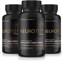 (3 팩) NeuroTest 캡슐 - NeuroTest 규정식 보충교재 남자를 위한 NeuroTest 규정식 보충교재, 전반적인 웰빙 및 최고봉 성과를 위한 NeuroTest 매일 공식, 진보된 공식 알약, 신경 시험 리뷰 (180의 캡슐)