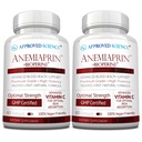 승인 과학 Anemiaprin - 흡수성 철, 비타민 C - Stomach에 Gentle - 120 캡슐 - 2 개월 공급 - 비 GMO, Vegan