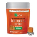 Qunol 심황과 생강 연약한 Chews, 750mg 심황 보충교재, 합동 건강을 지원하는 매우 높은 흡수, 90 조사