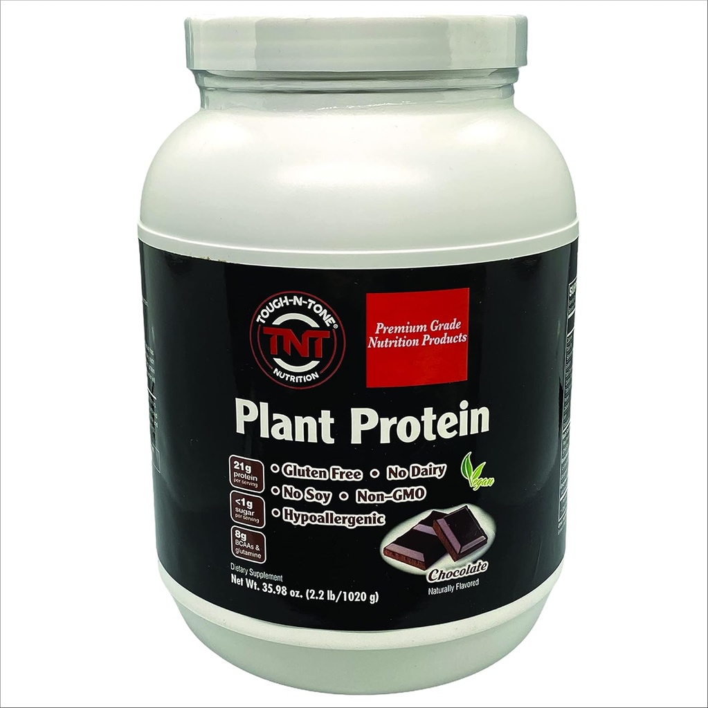 TOUGH-N-TONE 우수한 급료 식물 단백질 Delicious 초콜렛 Vegan Shake, peas, Cranberry, chia 및 Sacha inchi, Omega-3 EFA, 채식주의자 & 채식주의자 아니 낙농도 아니 Soy