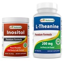 제일 자연적인 Inositol 분말 1 Lb & L Theanine 200mg