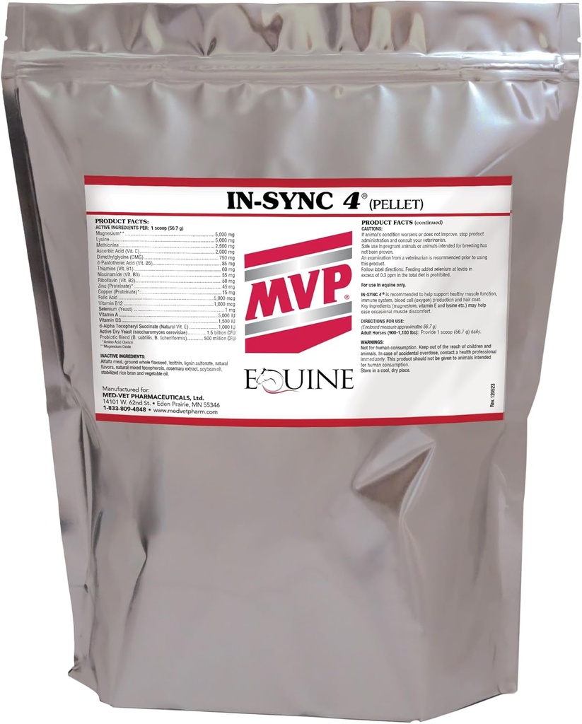 Med-Vet Pharmaceuticals in-Sync (8lb) 천연 비타민 E 근육 건강 / 영양사에서 회복 ...