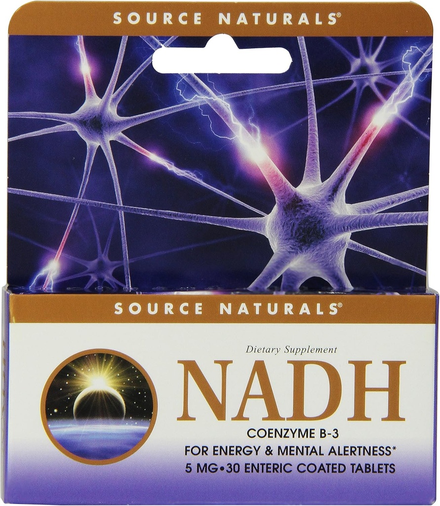 SOURCE NATURALS Nadh 5 Mg Enteric 코팅 상자 정제, 30 조사