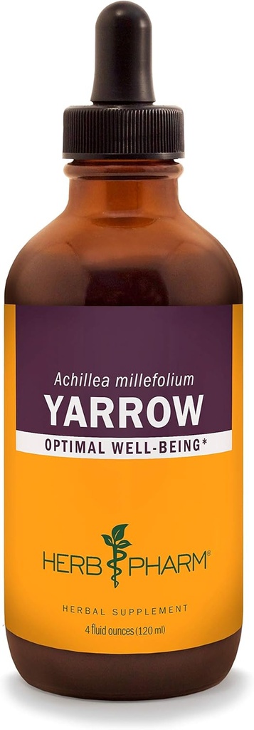 허브 Pharm Yarrow 꽃 탑 액체 추출물 - 4 Ounce