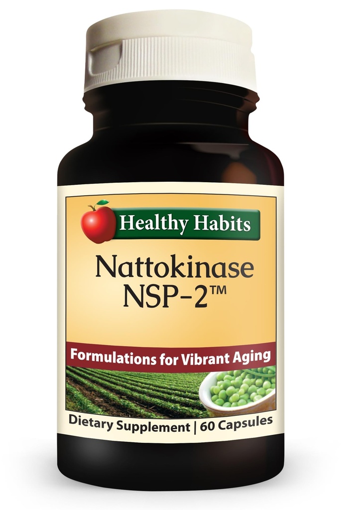 건강한 습관 Nattokinase NSP2 높은 힘 심장 혈관 건강 보충교재 60 조사