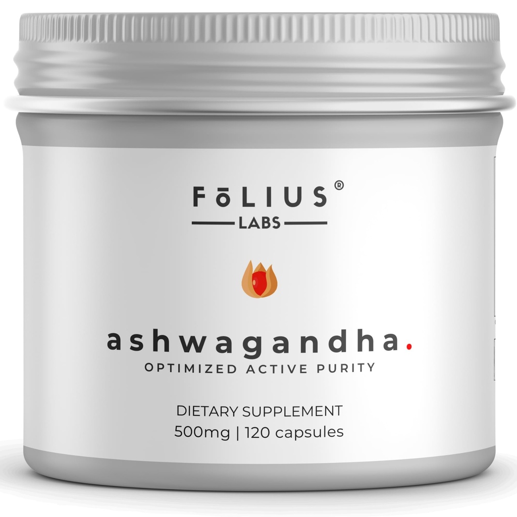 Ashwagandha 7.5% 초본 에너지 지원 보충교재 500mg - 긴장 기복 지원, 자연적인 계류 지원 - 가득 차있는 스펙트럼 Ashwagandha 뿌리 추출물 -120 캡슐