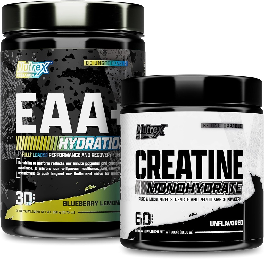 Nutrex 연구 EAA Hydration Blueberry Lemonade 아미노산 & Creatine Monohydrate 분말