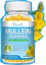 Lungs를 위한 1개의 Mullein Gummies, Bromelain, Quercetin, 마그네슘을 가진 Mullein 잎 추출물 - 건강한 호흡, 60ct를 위한 Lung Cleanse를 지원합니다