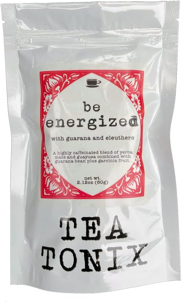 Guarana, Eleuthero, Garcinia 60g (2.12oz)를 가진 ENERGIZED Yerba Mate 차 - 에너지의 부스트를 위한 높게 CAFFEINATED