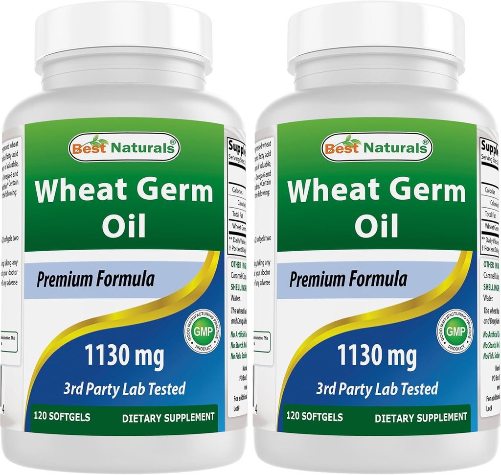 제일 자연적인 밀 Germ 기름 1130 mg 120 Softgels (2의 포장)