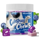 Bovine Colostrum Chews는 Gut Health, Bloating, Immune Support, Skin, Hair growth and Beauty - Blueberry 풍미 (60 인분)에 대한 probiotics와 보충
