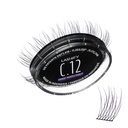 Lashify Curl 12mm Gossamer Eyelash Extensions Refill in Ombre Purple, 자연적인 보기를 위한 쉬운 DIY False Lashes