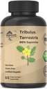 에너지, 활력, 체력 및 성능을위한 남성 및 여성 보충 부스터에 대한 Tribulus Terrestris 보충 (60 캡슐의 포장)