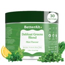 더 나은 Alt Greens 분말, Detox & Debloat 스파이루리나, Moringa 분말, Wheatgrass, Pre & Probiotics, Anti-oxidants, Mint 풍미, Maltodextrin, 30 서빙