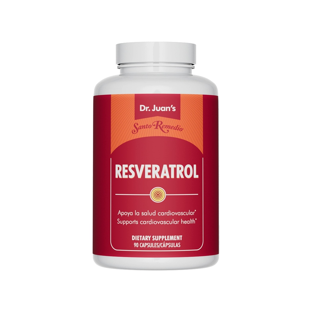Santo Remedio Resveratrol의 지원 심혈관 건강*, 규정식 보충교재, 채식주의자, 인공적인 색깔 없음, 인공적인 풍미 없음, 200 mg의 90의 캡슐