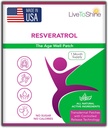 Shine Resveratrol 패치 라이브 - 건강한 노화 및 웰빙을위한 Transdermal Topical Plant 기반 산화 방지제 지원 - 여성과 남성을위한 30 패치 - 미국 제작